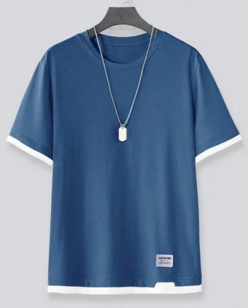 Manfinity Hypemode Men's Contrast Trim Letter Print Tee (free size)