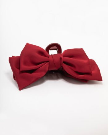 Red Fabric Large Bow Hair Claw Clip
Regular price