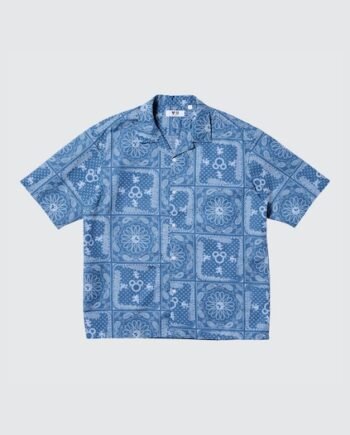 Disney in Blue Cotton linen Shirt | Short Sleeve | Co-ord