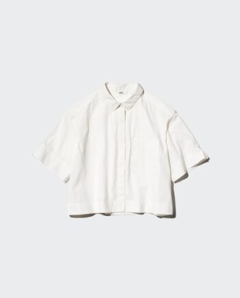 Nylon Boxy Short Shirt | Half Sleeve | Co-ord