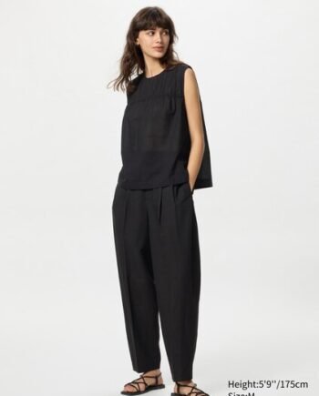 Cotton Sheer Blouse | Sleeveless